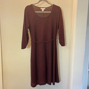 Motherhood Maternity Burgundy Sweater Dress Size Large